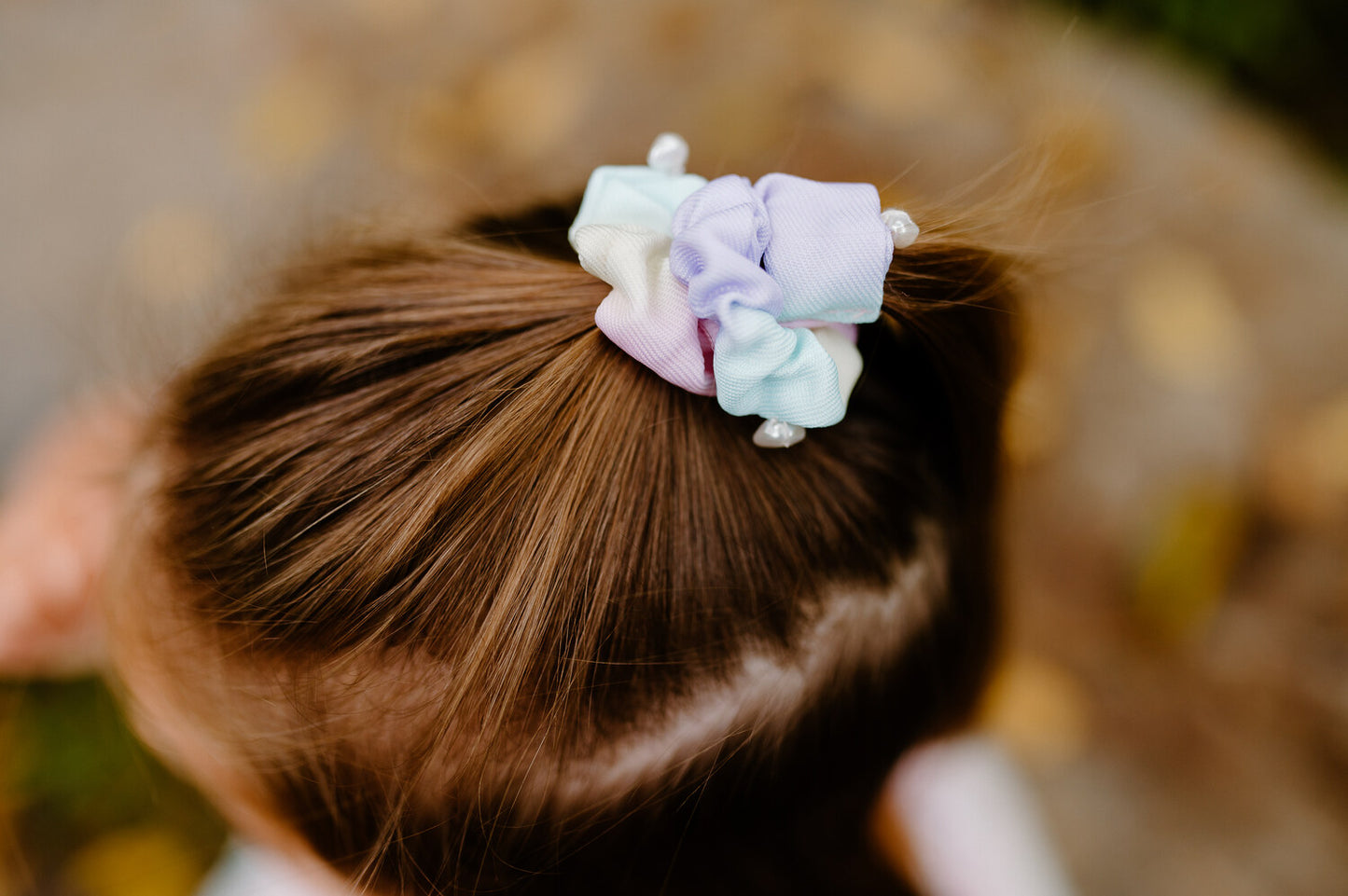 Pastel Rainbow Scrunchie