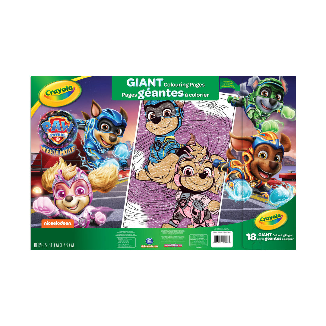 Paw Patrol Giant Colouring Pages