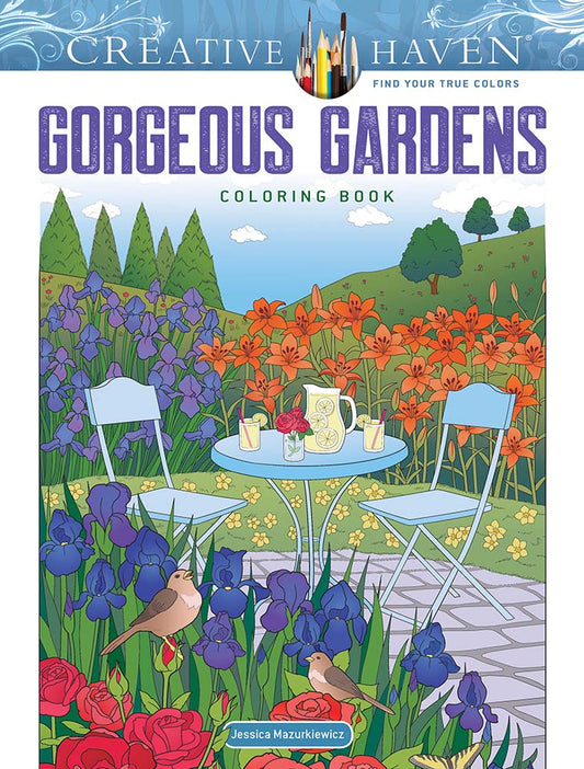Gorgeous Gardens Coloring Book