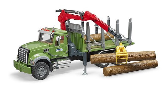 Mack Granite Timber Truck w/Crane 3 Logs