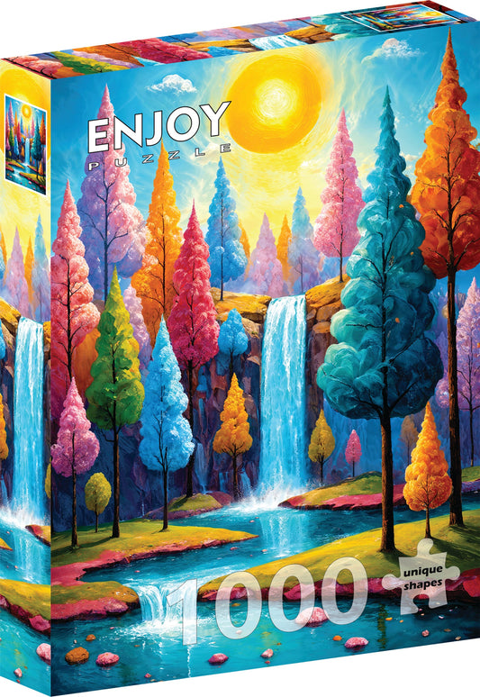 Enjoy - Forest Cascade 1000pc jigsaw puzzle