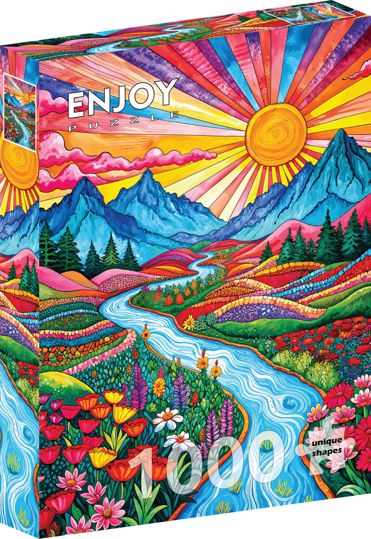 Enjoy - Colorful Highlands 1000pc jigsaw puzzle