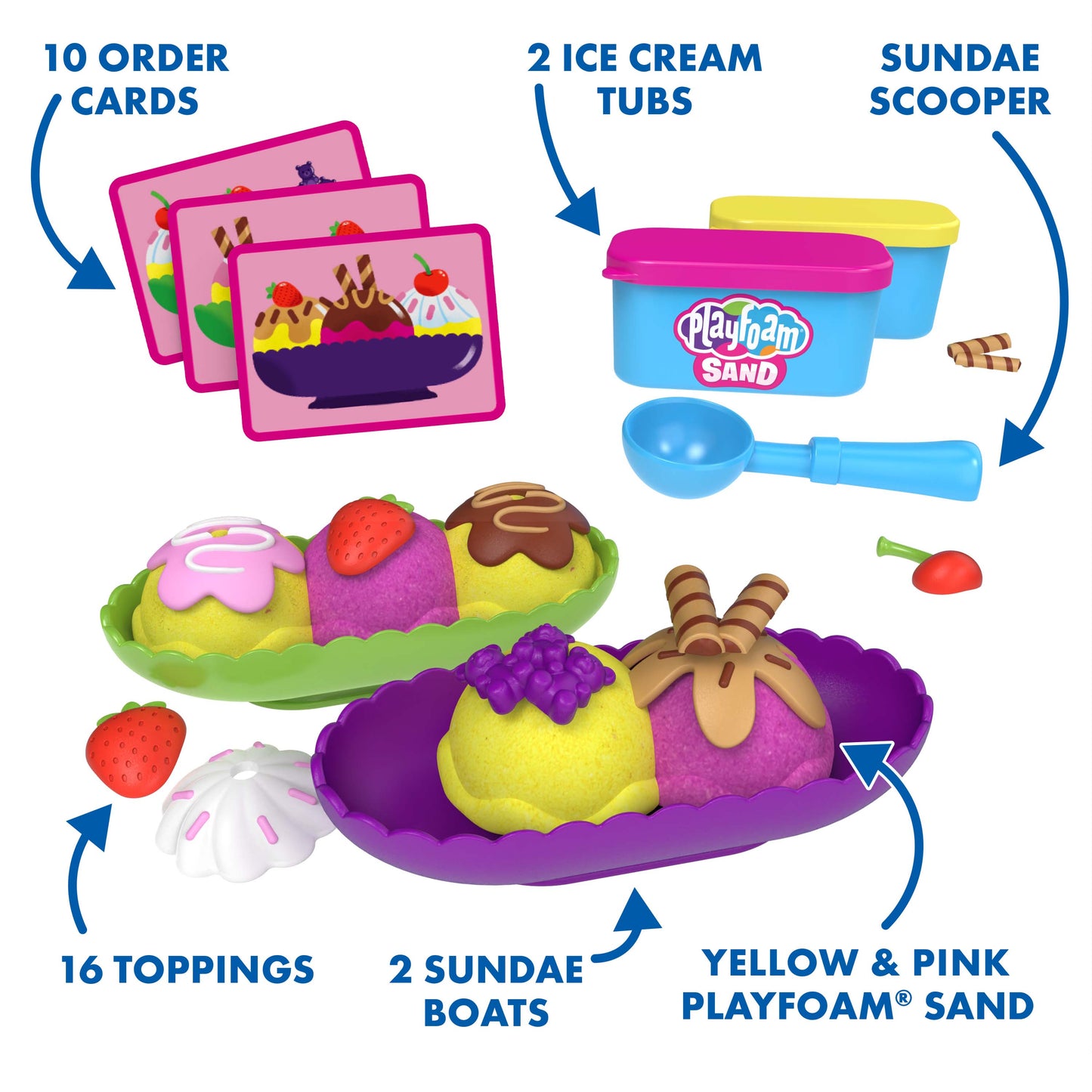 Playfoam Sand Ice Cream Sunday Set