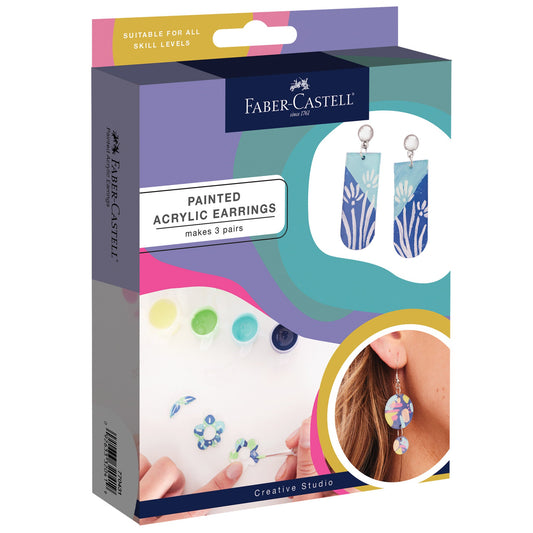 Painted Acrylic Earrings (makes 3 pairs)