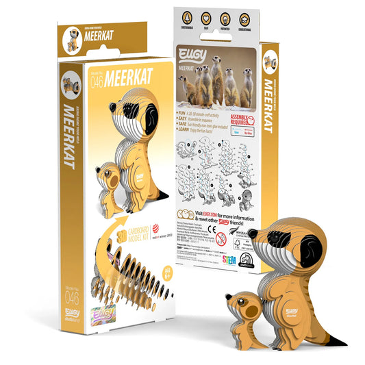 Eugy Meerkat 3D Cardboard Model Kit