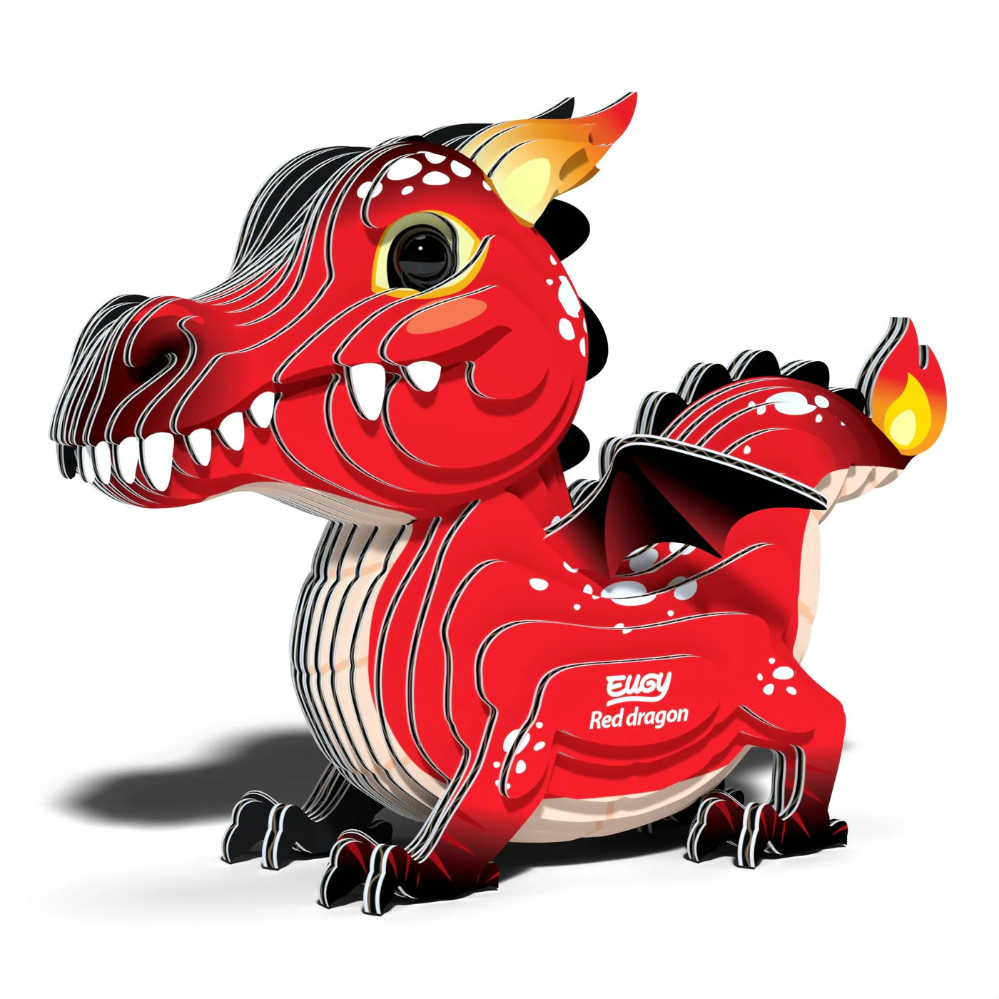 Eugy Red Dragon 3D Cardboard Model Kit