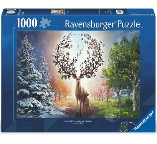 Deer at Day and Night 1000pc