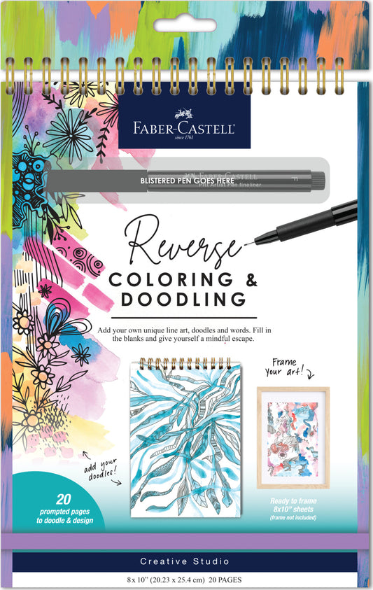 Reverse Coloring & Doodling Book Brights Edition