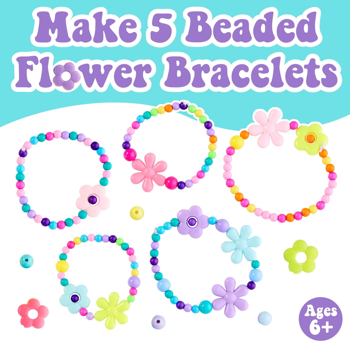 Beaded Flower Bracelets