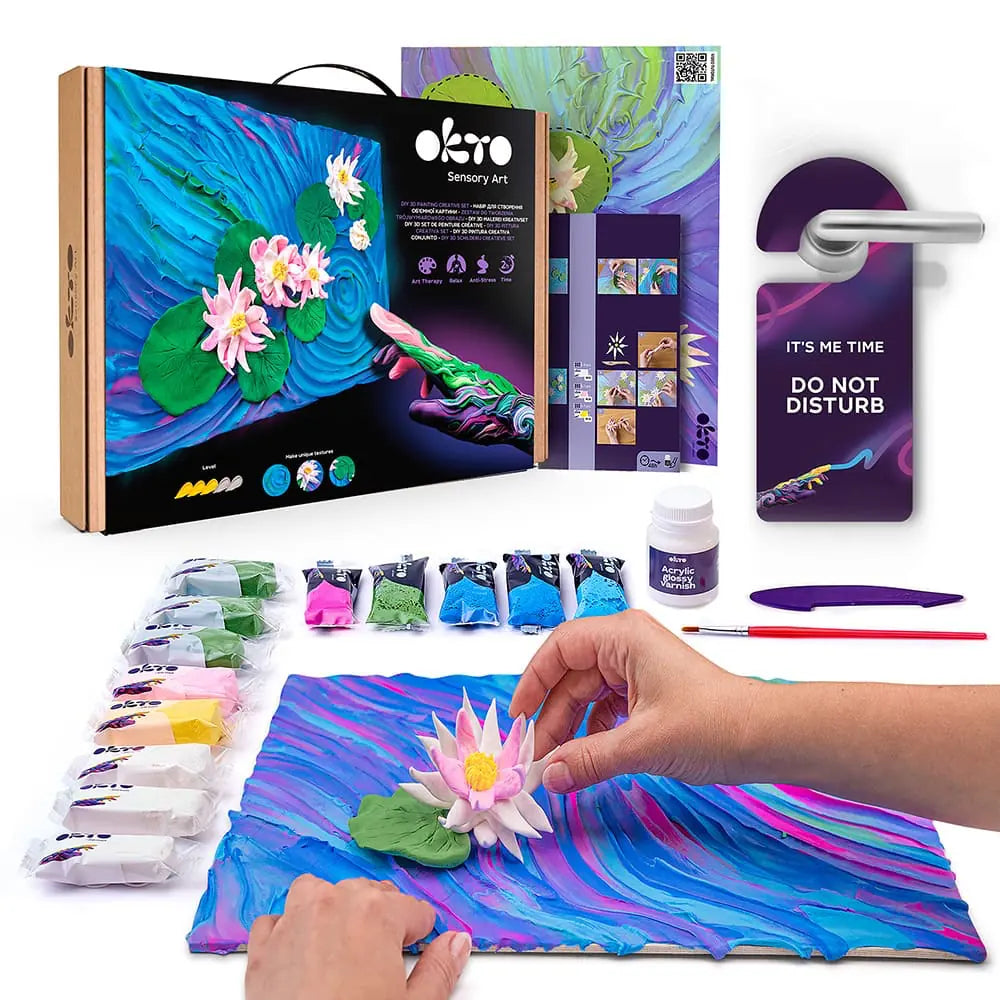 Oktoclay & Painting Kit Water Lilies