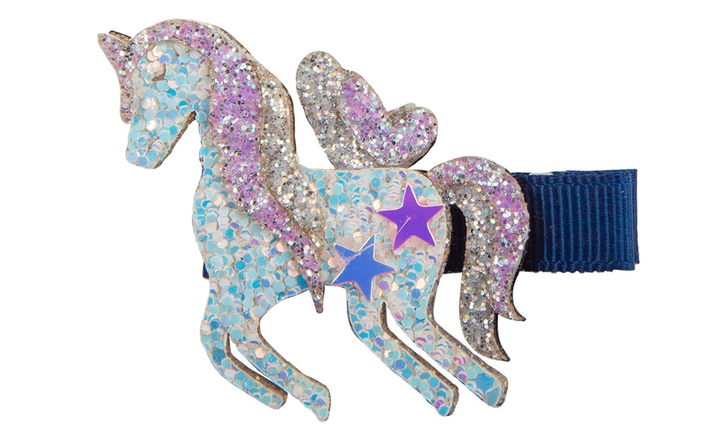 Boutique Navy Unicorn Hairclip Assortment