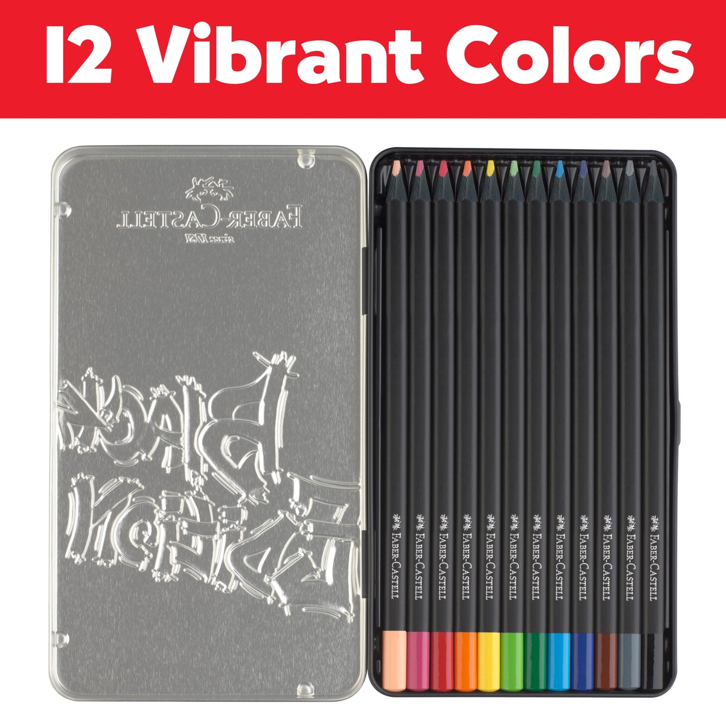 12 Colored Pencils Black Edition