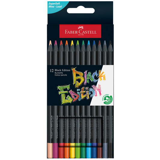 12 Color Pencils Black Edition