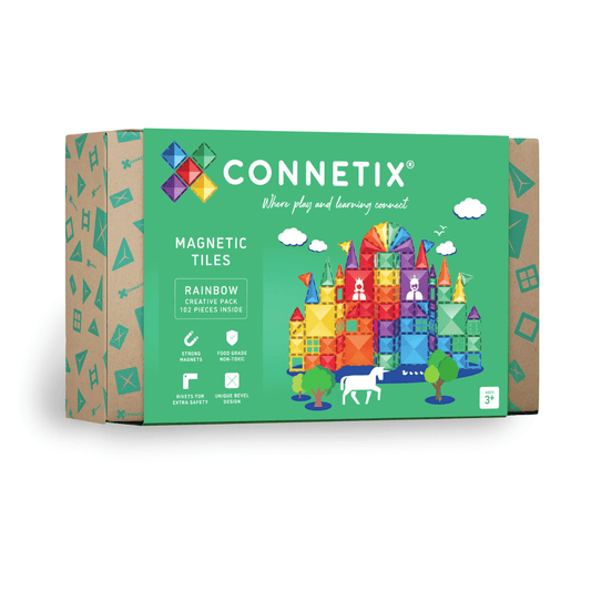 Connetix Rainbow Creative Pack 102pc Magnetic Tiles