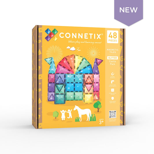 Connetix Glitter Castle Pack 48pc