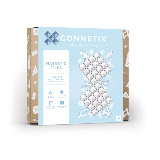 Connetix Clear Base Plate 2pc