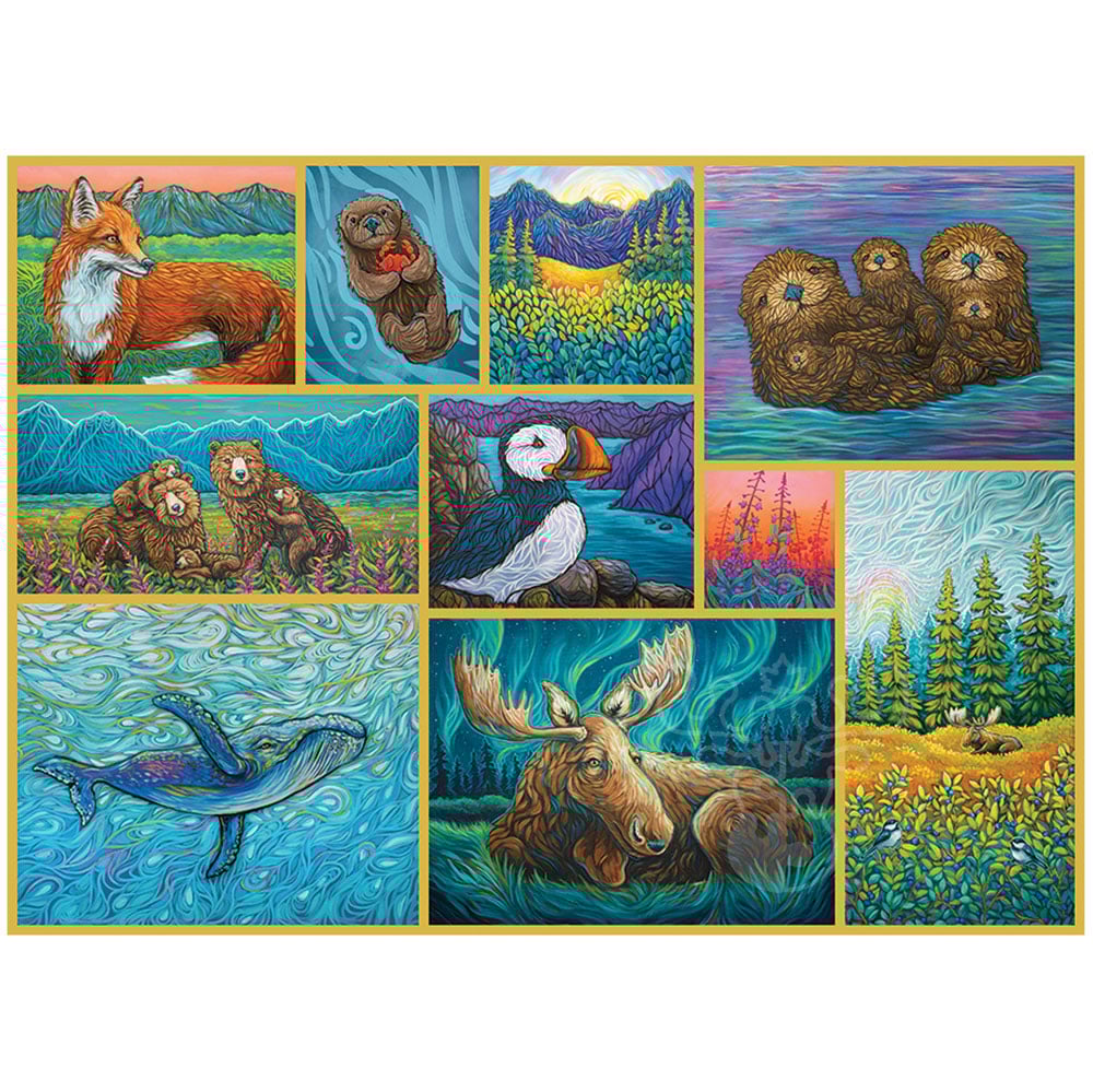 Alaskan Animals 500pc jigsaw puzzle