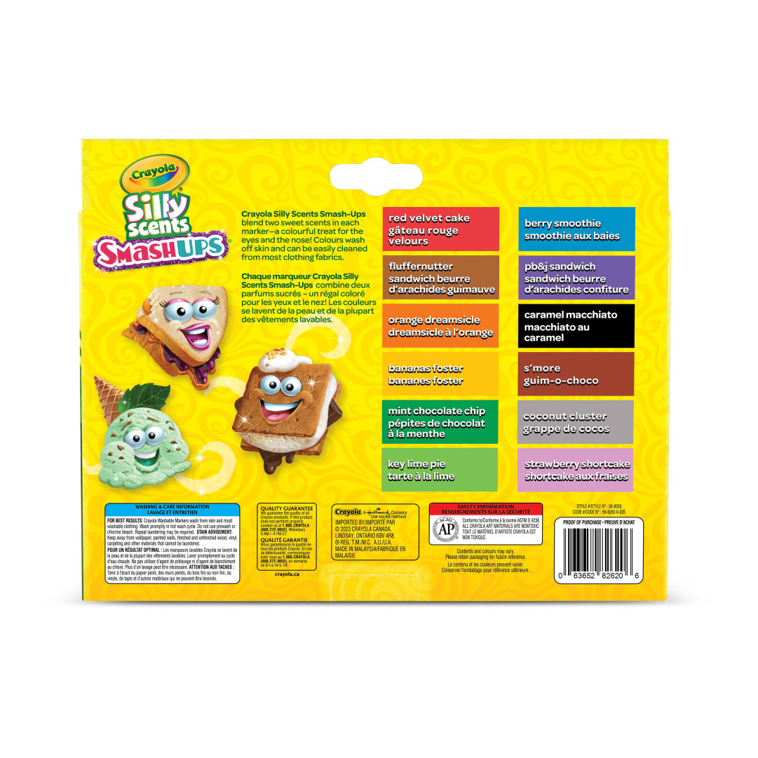 Silly Scents Smashup 12 Washable Markers