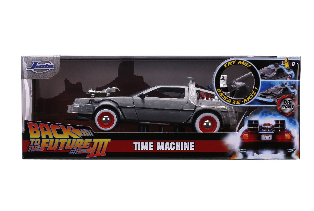 "Hollywood Rides" Back to the Future III Time Machine with Lights 1/24