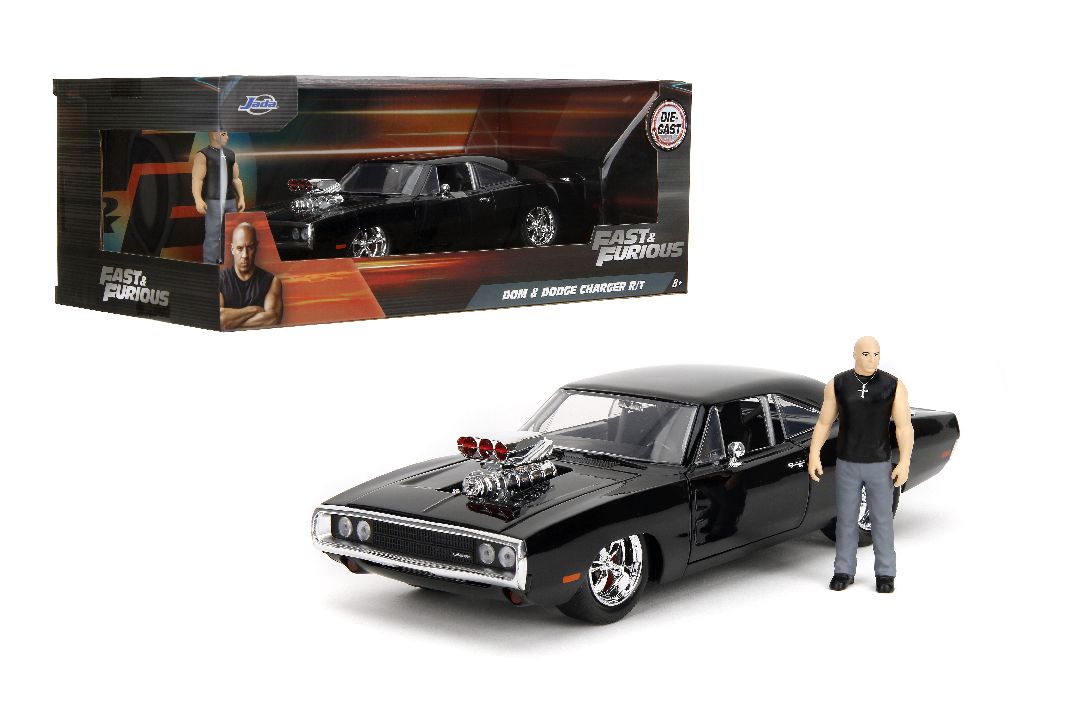 "Hollywood Rides" Fast & Furious - Dom's Dodge Charger R/T with Dom Figure 1/24