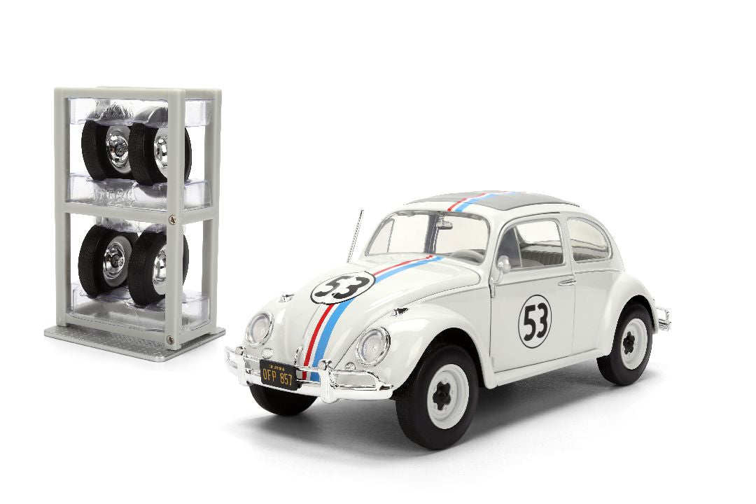 "Hollywood Rides" VW Beetle Herbie The Love Bug with Rack 1/24