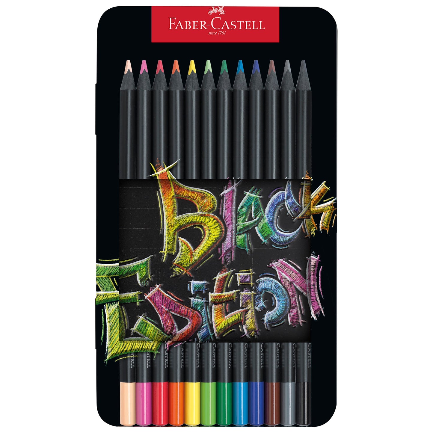 12 Colored Pencils Black Edition