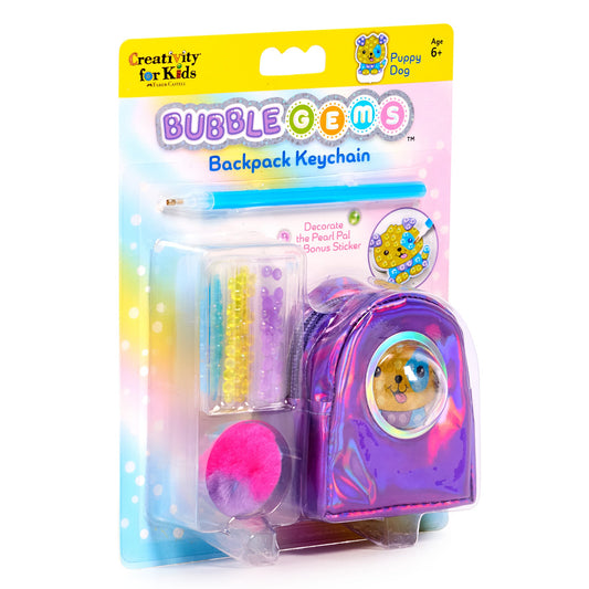 Bubble Gems Puppy Dog Backpack Keychain