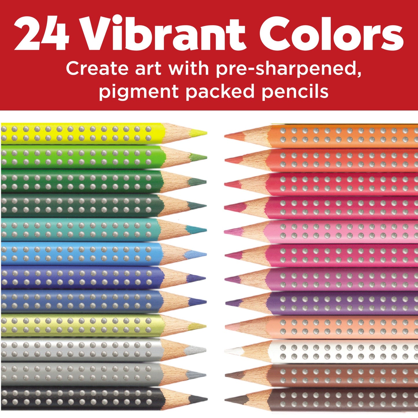 24 Grip Colored Eco Pencils