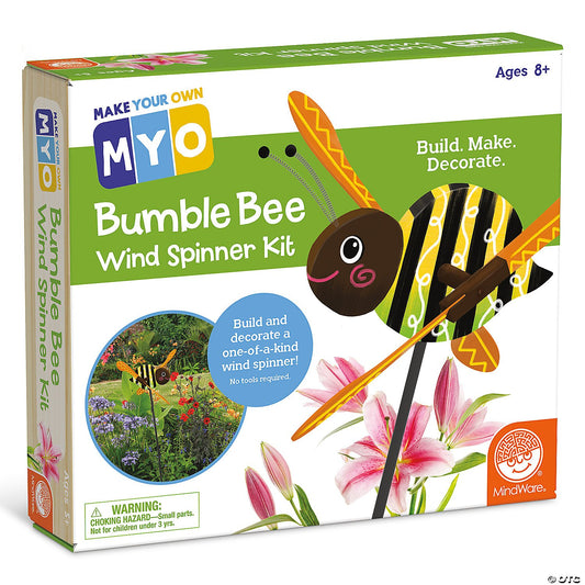 Make Your Own Bumble Bee Wind Spinner Kit
