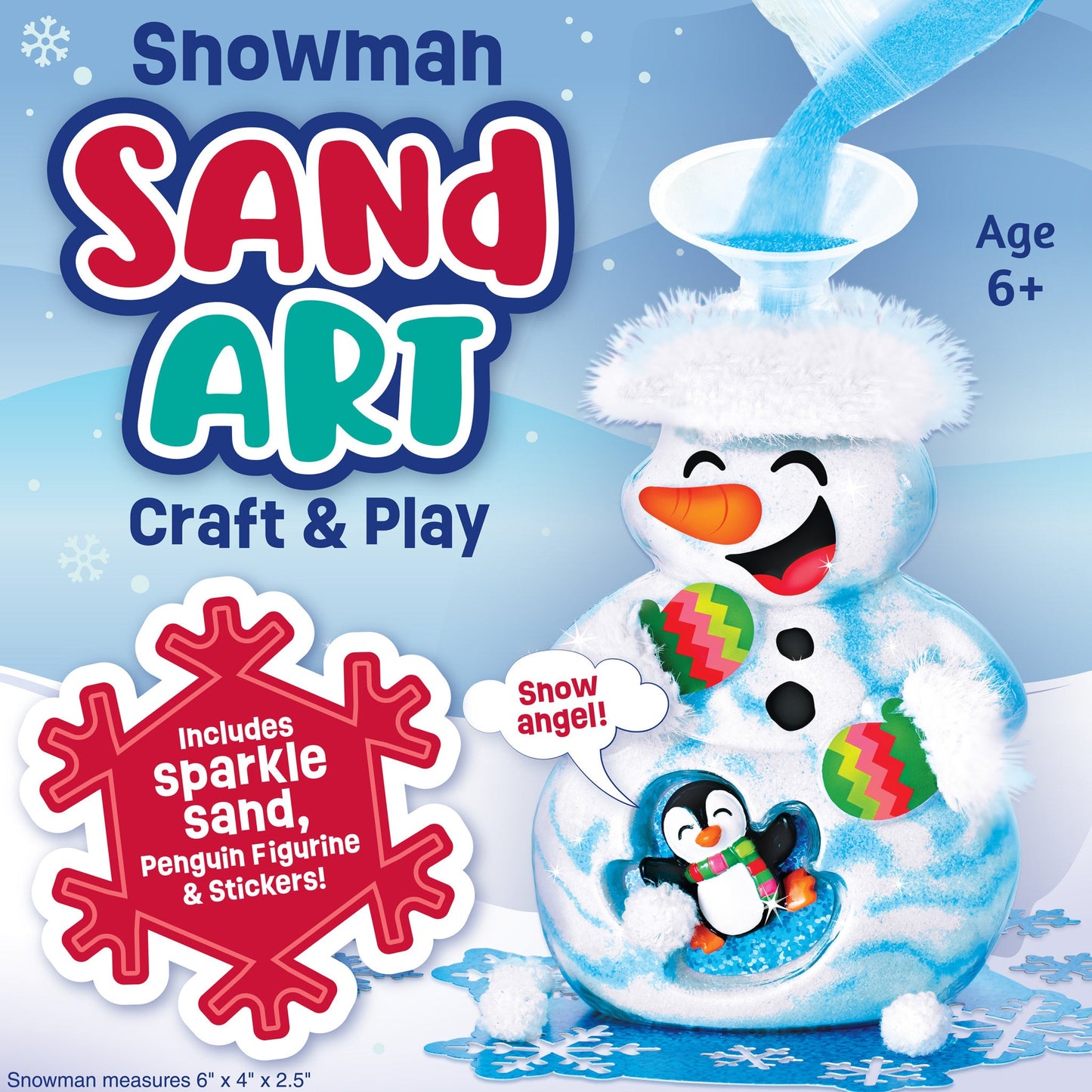 Sand Art Snowman