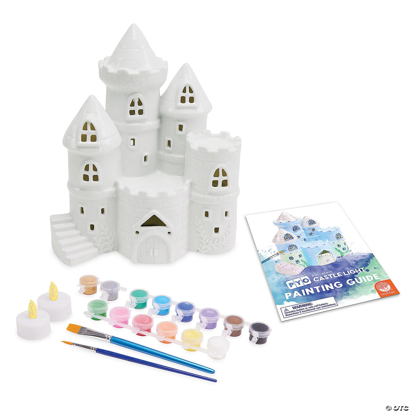 Paint Your Own Porcelain Castle Light