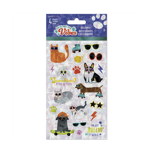 Paw-sitive Vibes Stickers