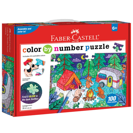 Color by Number Puzzle 100pc Camping