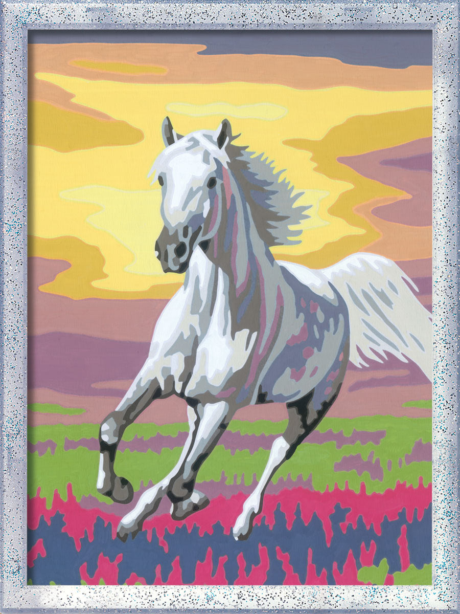 CreArt Horses at Sunset paint by number