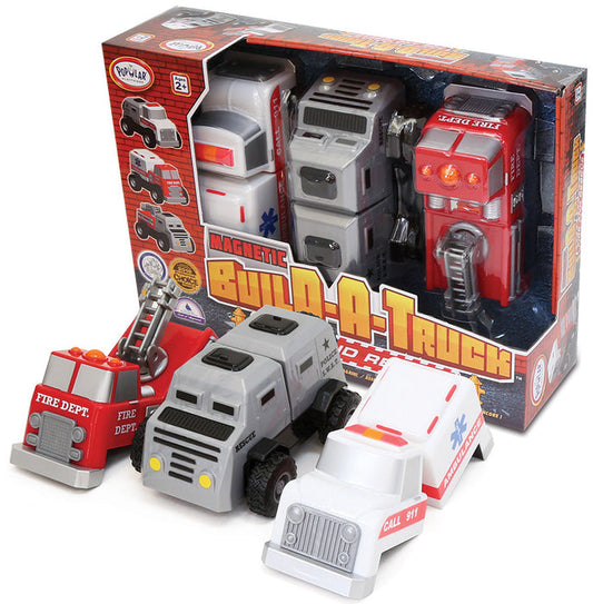 Magnetic Build-A-Truck Fire and Rescue