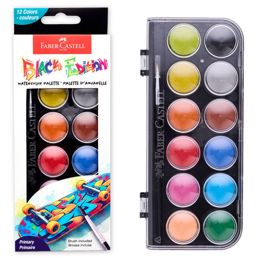 Black Edition Watercolor Palette Primary