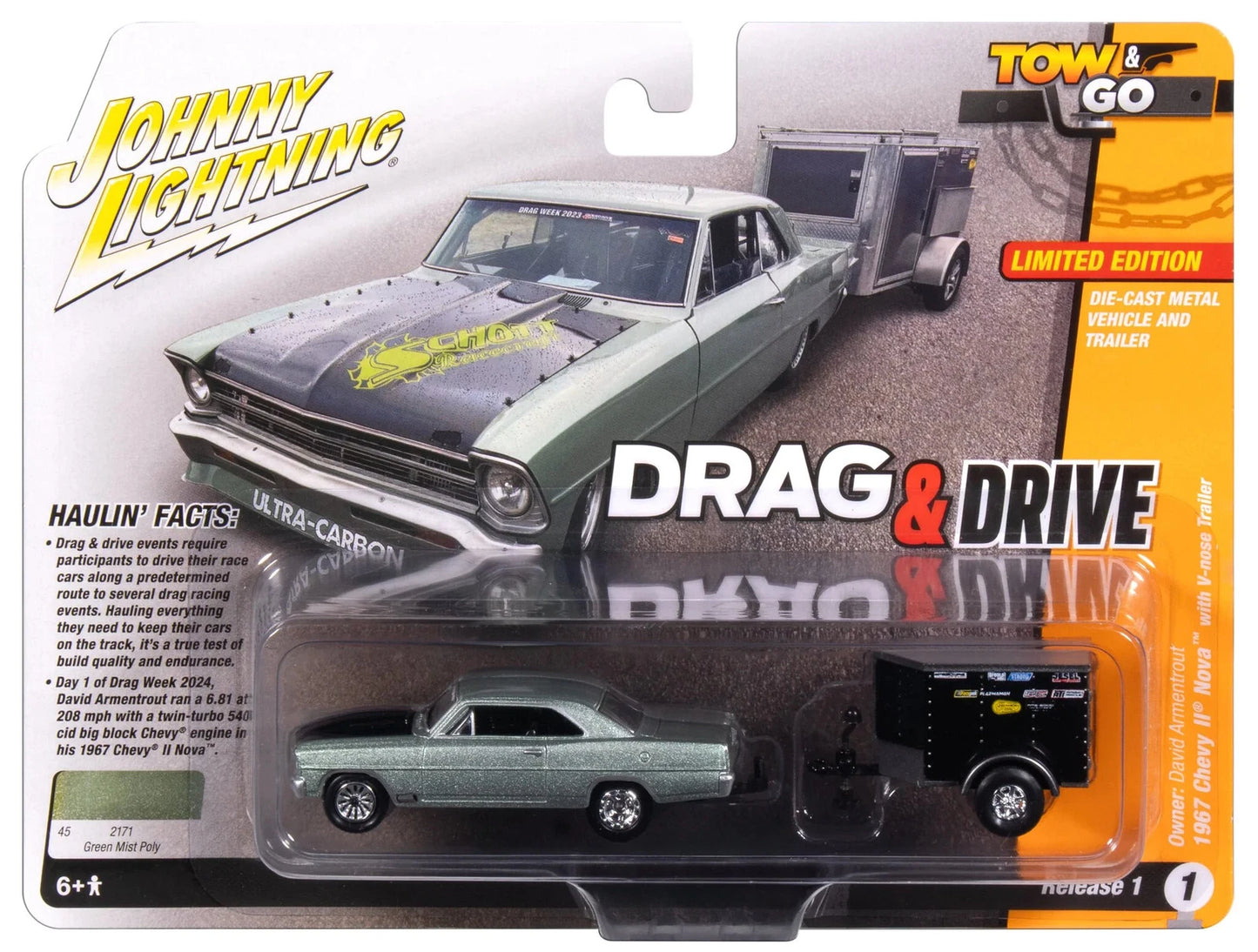 Chevy II Nov with V-nose Trailer 1/64