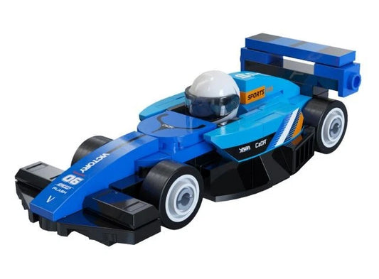 Circuit Racing Car Blue 70pc