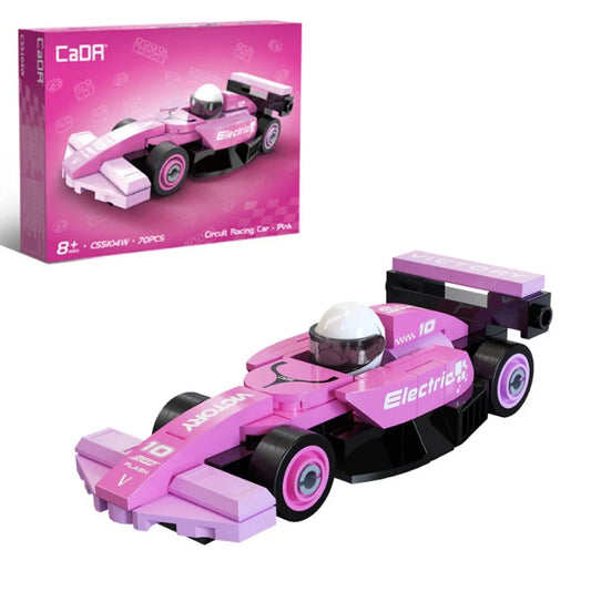 Circuit Racing Car Pink 70pc