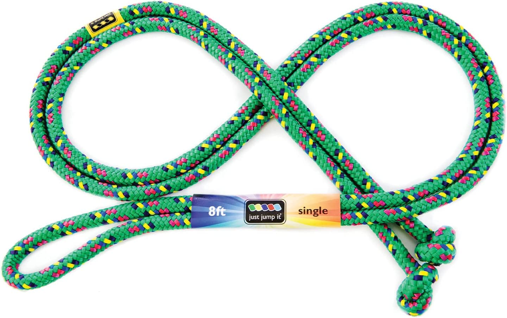 8' Confetti Jump Rope Green Hobby and Toy Central