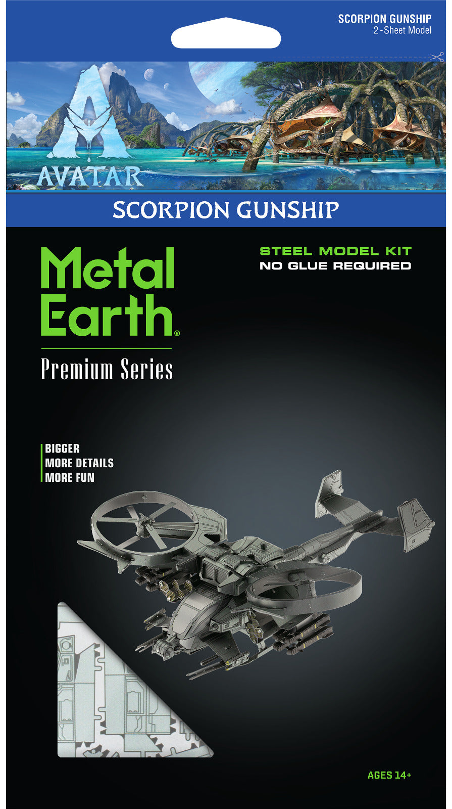 Metal Earth Avatar Scorpion Gunship
