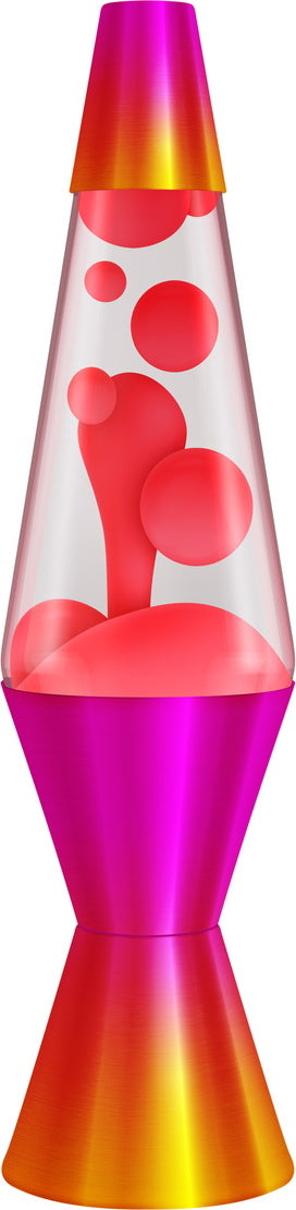 Lava Lamp Heat Ombre/Red/Clear 14.5"