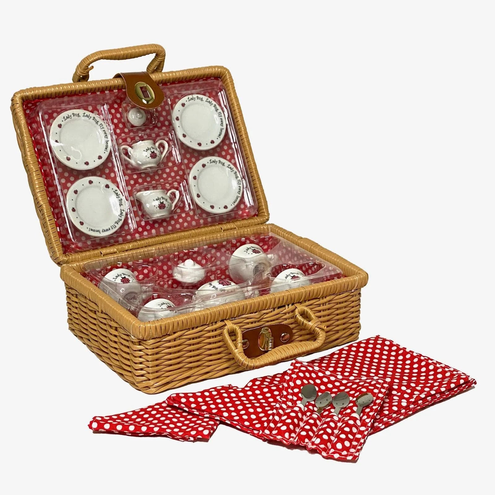 Lady Bug 23pc Porcelain Tea Set