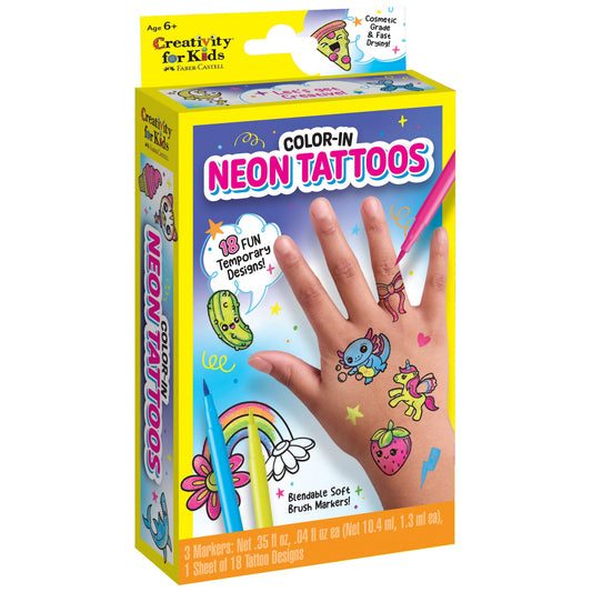 Color-In Neon Tattoos