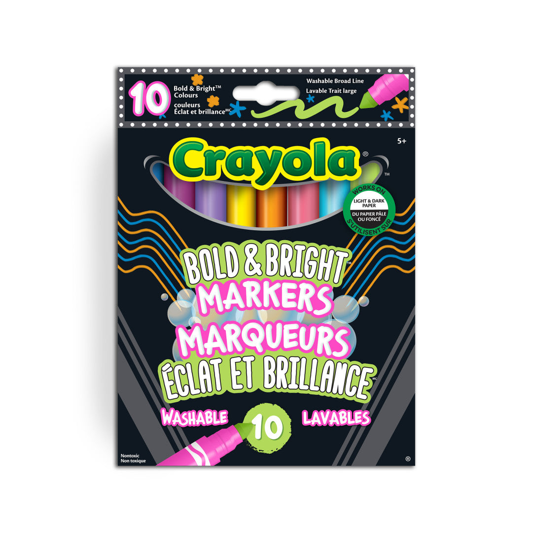 Bold & Bright Washable Markers 10pc