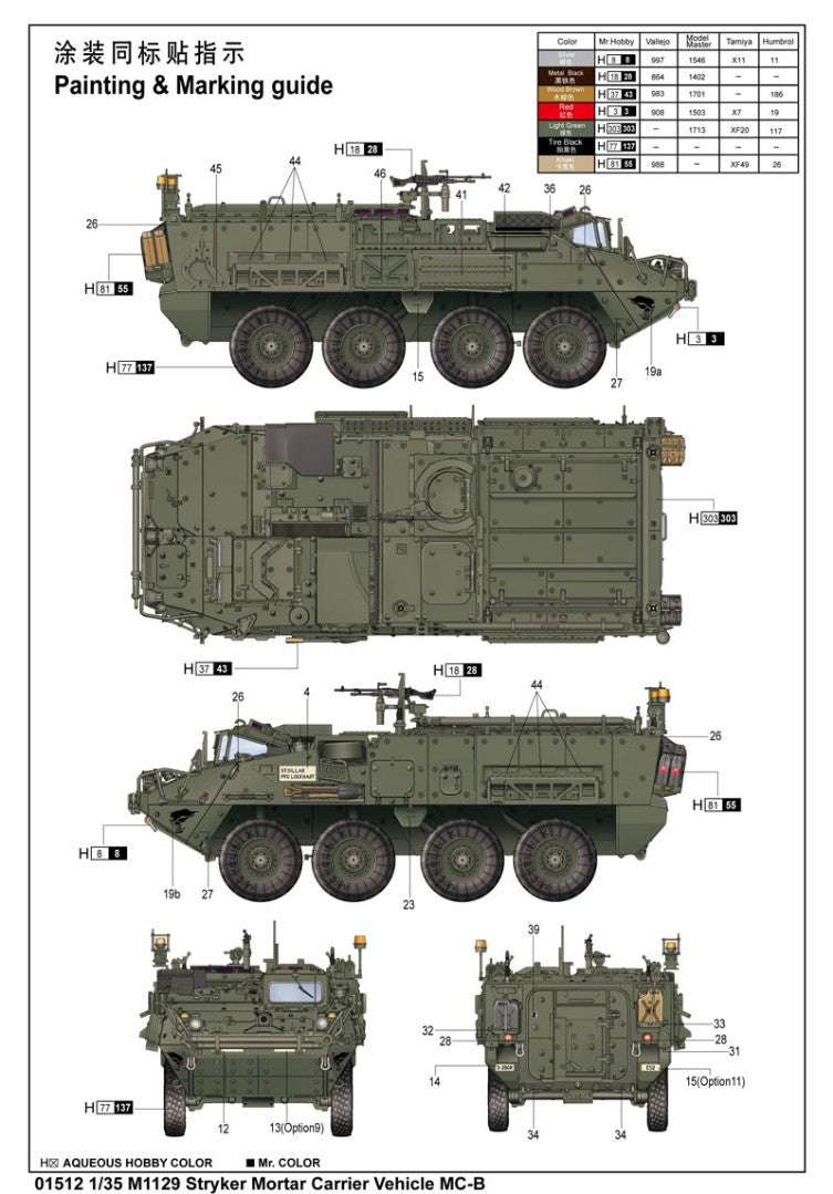 M1129 Stryker Mortar Carrier Vehicle MC-B 1/35
