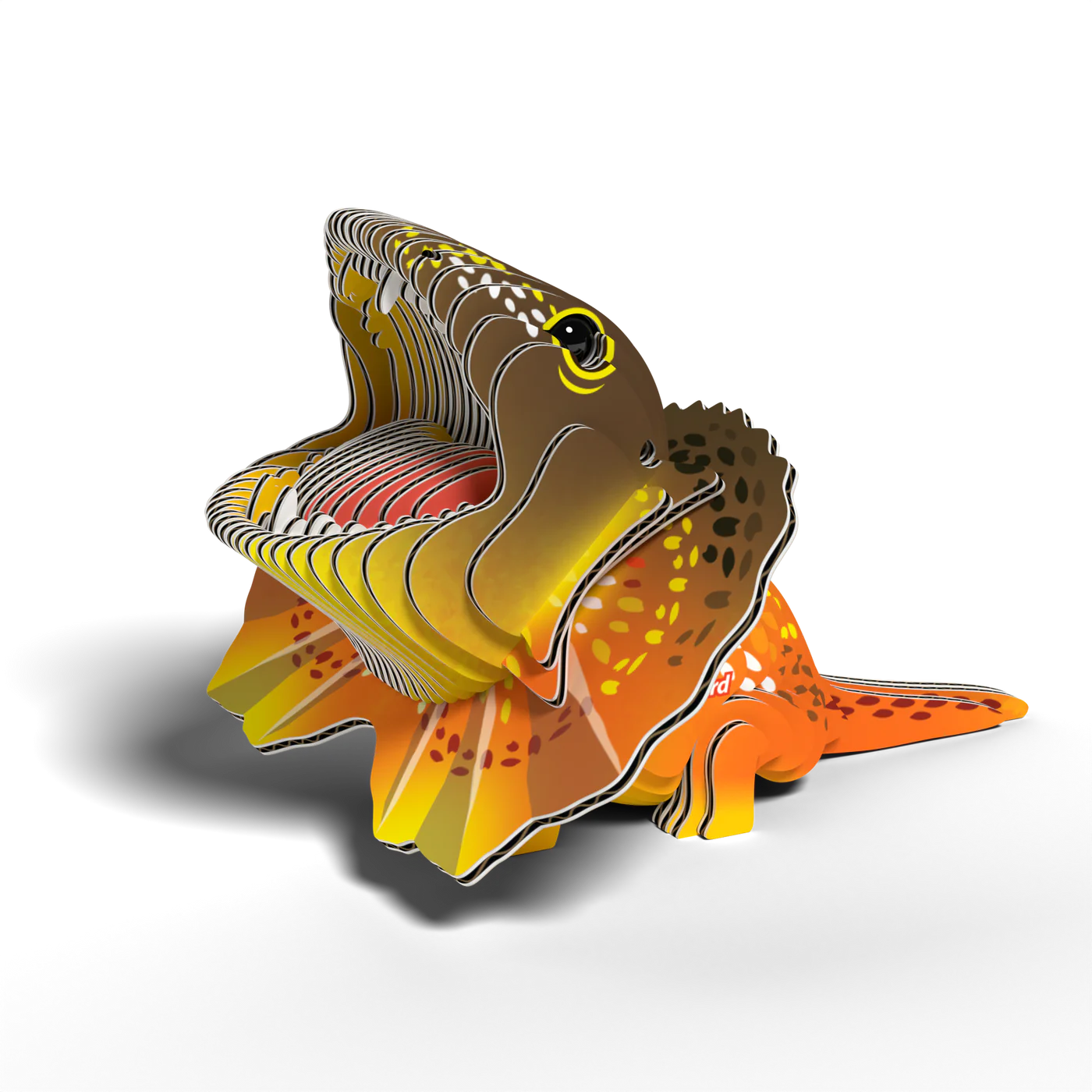 Eugy Frilled Lizard 3D Cardboard Model Kit
