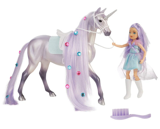 Twila & Moonstone Fantasy Rider & Unicorn 1/12