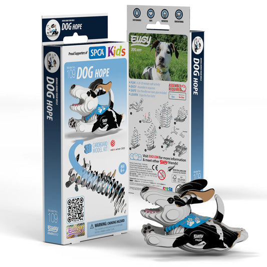 Eugy Dog Hope 3D Cardboard Model Kit