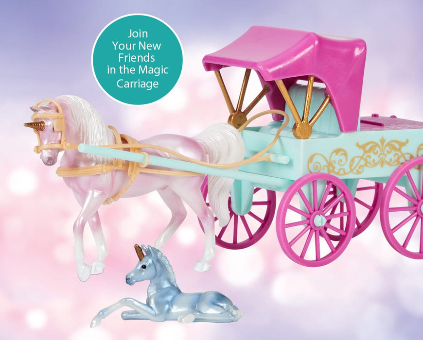 Magic Unicorn Carriage & Foal 1/32